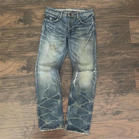 number nine honeycomb pain denim