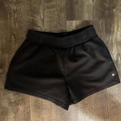 Black swear shorts, says size large but fits like medium #activewear #athletic