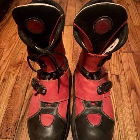 SWEAR LONDON red/black boots, size 46, great shape for 30+ year old boots.
