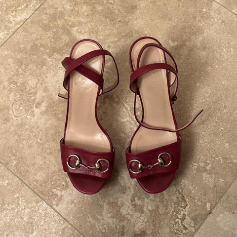 gucci horsebit leather heel