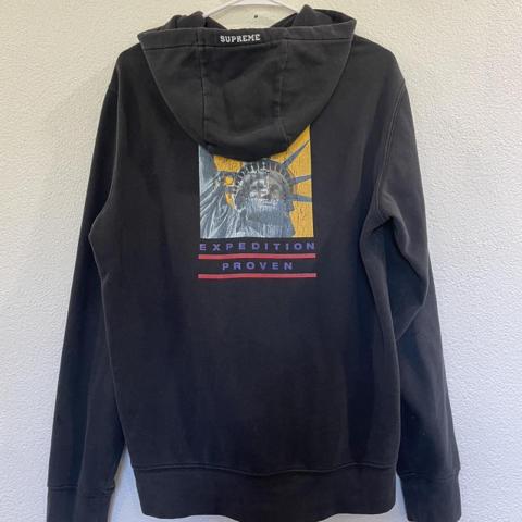 north face supreme hoodie size
