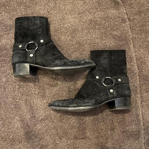 saint laurent wyatt harness boots