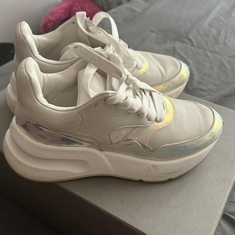 alexander mcqueen oversized cream runner