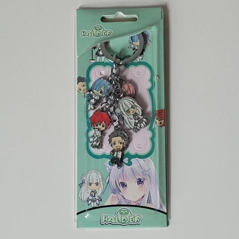 Halder Keychain Unisex OS Multicolor New Re:Zero Chibi Multi-Charm Anime Kawaii

Halder Re:Zero Starting Life in Another World multi-charm keychain showcases beloved characters in a charming chibi art style. This officially licensed accessory features high-quality enamel charms of Rem, Ram, Emilia, Subaru, and Reinhard, all securely attached to a durable silver-tone metal keyring. Perfect for anime enthusiasts and collectors, this vibrant piece adds a touch of kawaii flair to any bag, backpack, or set of keys. The detailed craftsmanship captures the unique personalities of the cast, making it a must-have for fans of the series. Ideal for gifting or personal use, this keychain is a great way to celebrate your favorite Isekai adventure. Kawaii, Otaku, Anime Core, J-Fashion, Collectible.

#Pastel #Girlhoodcore