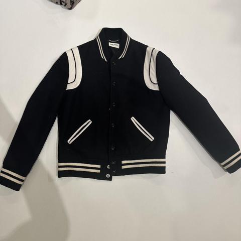saint laurent teddy black wool
