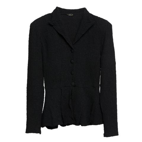 Carol Bove 'Gbeve' (Switzerland) Seersucker Weave Peaked Peplum Blazer Onyx : S

Vintage (mint condition)

Look: Pagan Goddess
Tag: 40
Size: S
Fabric: Seersucker
Shell: Polyamide
Lapel: Peaked
Cuffs: Functional

Measurements (cm): 
Chest: 36
Length: 58
Shoulder: 34
Sleeve: 56
Hem: 46

SKU: 000978

Marysia Staud Misbhv Paloma Wool Miaou Bibi Lou Delpozo The Arrivals Nanushka Jonathan Simkhai Robert Clergerie Vivienne Tam Valentino Susan Alexandra Beaufille Alberta Ferretti Alexander Wang Akris Poppy Lissiman Elisabetta Franchi Preen by Thornton Bregazzi Moschino Max Mara Ganni Peserico Marni Sportmax Escada Norma Kamali Reformation House Of Cb Zac Posen Tibi Ramy Brook Viktor & Rolf Costume National Vix Swimwear Lenny Niemeyer Dolce & Gabbana Paco Rabanne Yohji Yamamoto Y's Guidi Vetements Olivier Theyskens A.F. Vandevorst Yoshiki Hishinuma Ann Demeulemeester Share Spirit Limi Feu Shibumi Hiroko Koshino Issey Miyake Vivienne Westwood Jurgi Persoons Helmut Lang Noir Kei Ninomiya