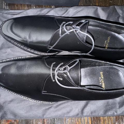 black leather saint laurent wyatt