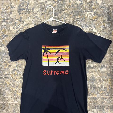 supreme dunk tee navy