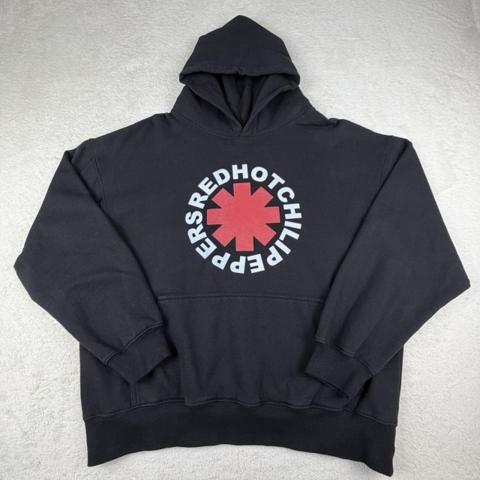 Red Hot Chili Peppers Hoodie Mens L Black Graphic Band Pullover Sweatshirt

Excellent condition. No flaws.

Men's size Large.

Pit to pit-24"

Length-25"

Sleeve length-21"