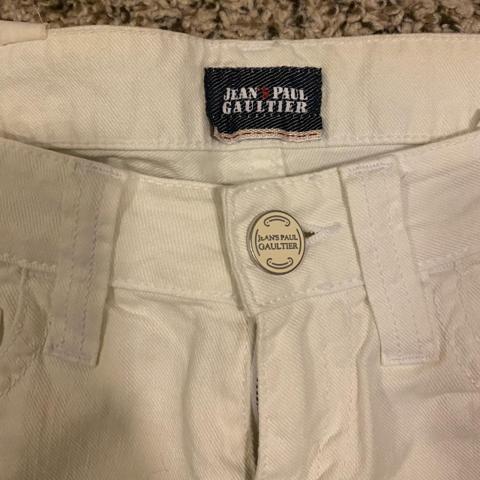 jean paul gaultier white denim