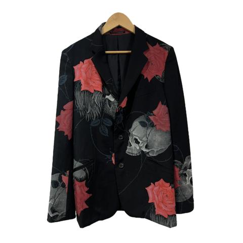 yohji yamamoto skull rose blazer