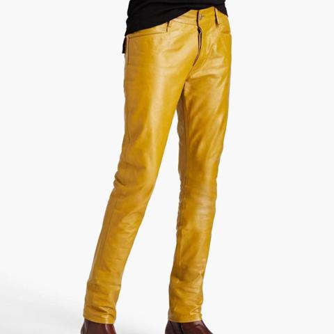 yellow rick owens tyrone pants