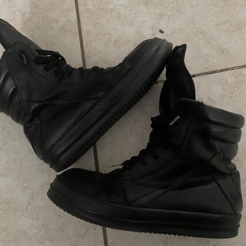 rick owens geobasket black