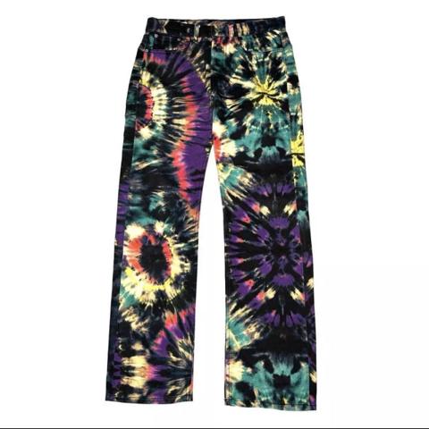 dries van noten tie dye jeans