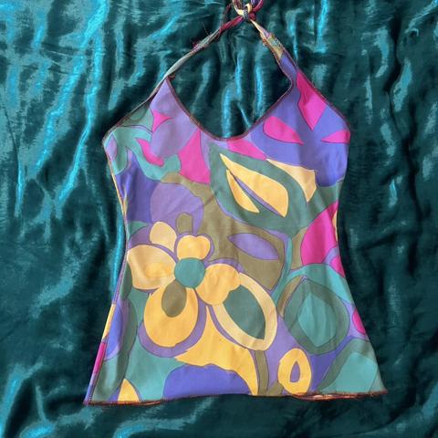 MESSAGE ME BEFORE PURCHASE
xuly bet halter top! such a cute piece I just 
don’t wear it enough. material feels like lycra maybe? kind of like swimsuit material but there are no tags. Fits like a s/m

marked miss sixty but it’s Xuly Bet!!