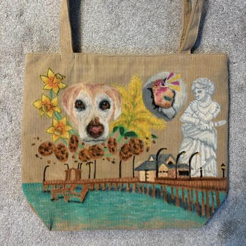 custom senior cord tote commission
