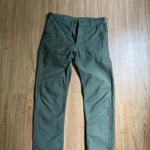 OrSlow fatigue pants mens size small size 2 made in Japan. Cotton sateen fatigue military pants.