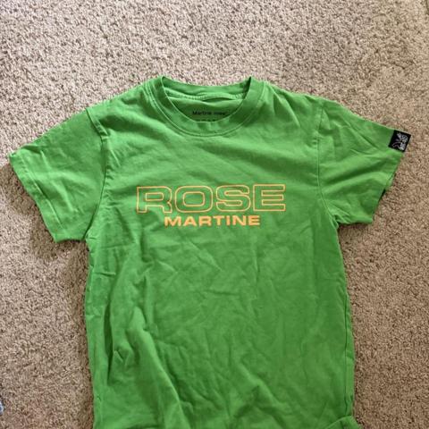 Green Rose Martine  with yellow text reading 'ROSE MARTINE'  #trendy