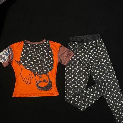 Marine Serre Orange &’ black 2 piece set ✨ DM me for questions! NEXT DAY SHIPPING 🛫