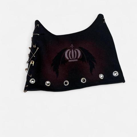 Japanese brand cat ear beanie 
Grommets and safety pin details

#hnaoto #vkei #alternative #jfashion