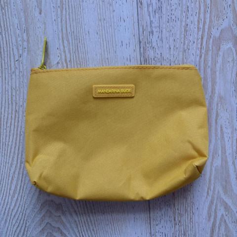 Yellow Mandarina Duck makeup bag #makeupbag #yellow