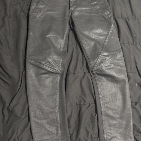 waxed gareth pugh authentic geometric panel jeans vintage sz 48 (size 32) #rickowens #garethpugh #archive #fashion #waxed