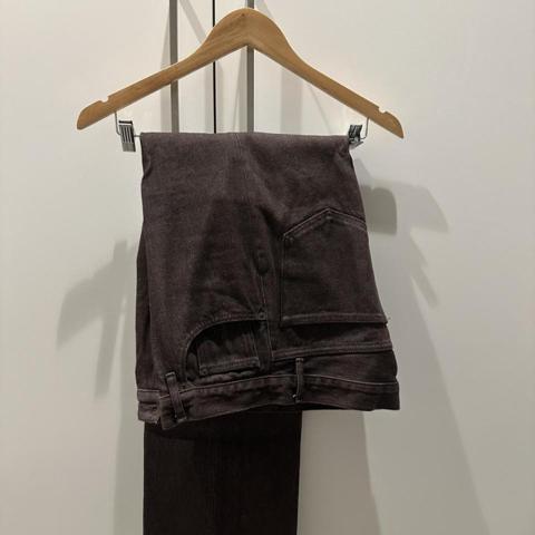Auralee Hard Twist Brown Denim 
Size 30