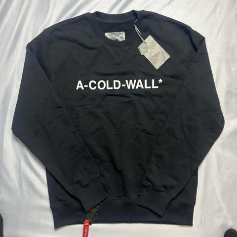 A-COLD-WALL* black crewneck sweatshirt in size S #acoldwall