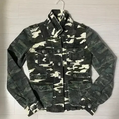 vtg military denim jacket