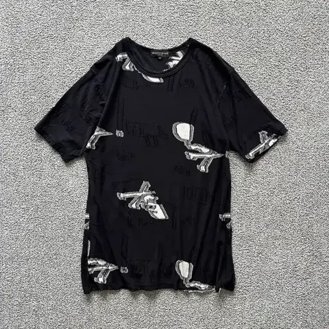Mastermind Japan . 마스터마인드 재팬 그런지 스티치 스컬 티셔츠
