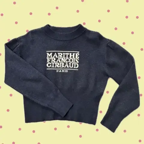MARITHE FRANCOIS GIRBAUD _ W CLASSIC LOGO CROP KNIT