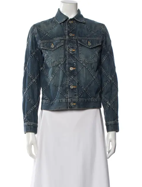Junya Watanabe Comme des Garçons 2017 Printed Denim Jacket