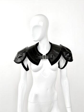 Comme des Garçons Faux Leather Buckle Cape Harness