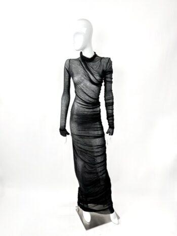 Ann Demeulemeester Knitted Long Draped Dress