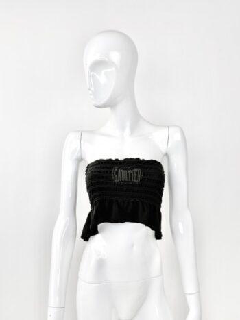 Jean Paul Gaultier 1990s Shirred Elastic Strapless Tube Top