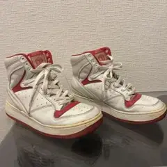 Rare] GENERAL RESEARCH High Cut Sneakers White/Red