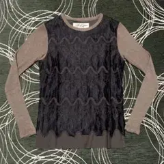 Share spirit gimmick lace long sleeves