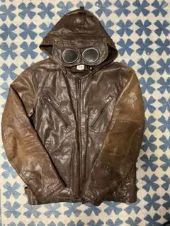 C.P. Company Mille Miglia レザーゴーグルジャケット