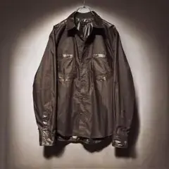 90’s FICCE Polyurethane Coated Shirt L