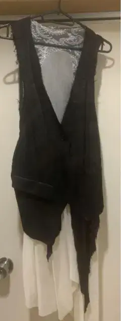 if  GILET-3L  クラッシュディアレザーブラック