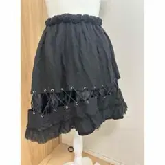 h.naoto birdcage skirt cotton gauze, damage darkredrum
