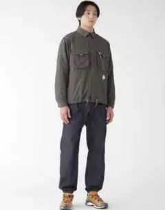 and wander アンドワンダー dry easy denim pants