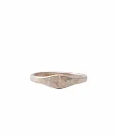 m.a+ thin single carved cross ring