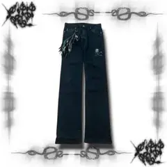 Roen×Semantic Swarovski Skull Denim