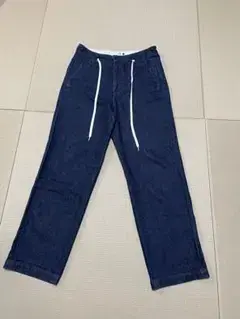 美品　efilevol Shoelace Belt Taperd Denim