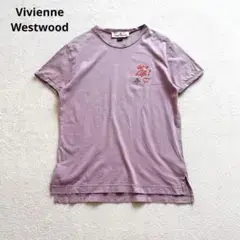 ヴィヴィアンウエストウッド　半袖Tシャツ　カットソー　S 刺繍ロゴ　レディース