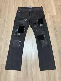 JUNYA WATANABE MAN 07AW レザーパッチワークデニム