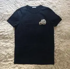 【美品】MONCLER モンクレール Tシャツ サイズXSメンズ　ネイビー