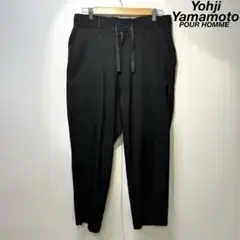 希少 ヨウジヤマモト プールオム 上質 ウール デザイン スラックス パンツ 2