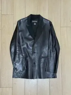 Lieve Van Gorp レザーテーラードジャケット